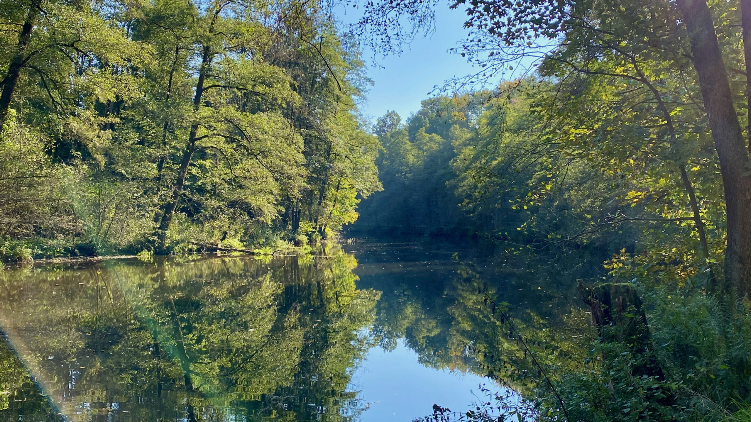 Die Flöha im Gemeindegebiet Grünhainichen